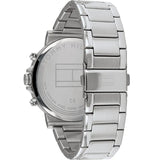  Shop Authentic Tommy Hilfiger Hudson Chronograph White Dial Silver Steel Strap Watch For Men - 1791227 - Luxxuri