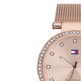  Shop Authentic Tommy Hilfiger Lynn Quartz Rose Gold Dial Rose Gold Mesh Bracelet Watch For Women - 1781865 - Luxxuri