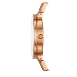 Tory Burch Reva Rose Gold Dial Rose Gold Steel Strap Watch for Women - TBW4028