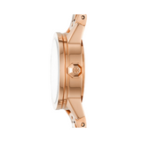 Tory Burch Reva Rose Gold Dial Rose Gold Steel Strap Watch for Women - TBW4043