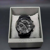  Shop Authentic Guess Atlas Chronograph Black Dial Black Steel Strap Watch For Men - W0668G5 - Luxxuri