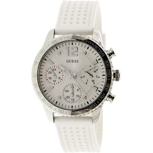  Shop Authentic Guess Marina Quartz White Dial White Rubber Strap Watch For Women - W1025L1 - Luxxuri