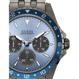  Shop Authentic Guess Odyssey Quartz Blue Dial Gunmetal Steel Strap Watch For Men - W1107G5 - Luxxuri