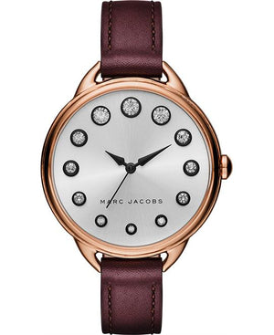  Shop Authentic Marc Jacobs Betty White Dial Brown Leather Strap Watch for Women - MJ1481 - Luxxuri