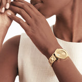  Shop Authentic Movado Bold Yellow Gold Dial Yellow Gold Steel Strap Watch For Women - 3600085 - Luxxuri