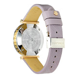  Shop Authentic Versace V-Twist Quartz Purple Dial Purple Leather Strap Watch for Women - VELS00219 - Luxxuri