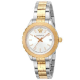  Shop Authentic Versace Hellenyium Silver Dial Two Tone Steel Strap Watch for Women - V12030015 - Luxxuri