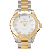  Shop Authentic Tag Heuer Aquaracer White Mother of Pearl Dial Watch for Women - WBD1322.BB0320 - Luxxuri