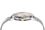  Shop Authentic Versace V-Circle Quartz Silver Dial Silver Mesh Strap Watch for Women - VBP050017 - Luxxuri