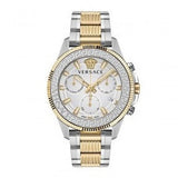  Shop Authentic Versace Greca Action Chronograph Quartz Silver Dial Two Tone Steel Strap Watch for Men - VE3J00522 - Luxxuri