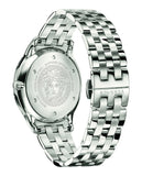  Shop Authentic Versace Univers Analog Black Dial Silver Steel Strap Watch for Men - VEBK00418 - Luxxuri