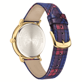  Shop Authentic Versace V-Circle The Clans Edition Black Dial Red & Blue Leather Strap Watch for Women - VEBQ00218 - Luxxuri