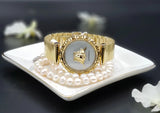  Shop Authentic Versace Palazzo Empire Greca White Dial Gold Mesh Bracelet Watch for Women - VEDV00619 - Luxxuri
