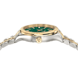  Shop Authentic Versace Hellenyium Quartz Green Dial Two Tone Steel Strap Watch For Men - VEVI00620 - Luxxuri