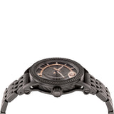  Shop Authentic Versace Viamond Quartz Black Dial Grey Steel Strap Watch For Men - VEPO00520 - Luxxuri