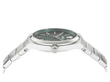  Shop Authentic Versace V-Auria Quartz Green Dial Silver Steel Strap Watch for Men - VE0F00125 - Luxxuri
