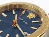  Shop Authentic Versace Hellenyium Quartz Blue Dial Two Tone Steel Strap Watch for Men - VEVK00520 - Luxxuri