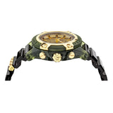  Shop Authentic Versace Icon Active Chronograph Gold Dial Black Silicone Strap Watch For Men - VEZ700321 - Luxxuri