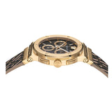  Shop Authentic Versace Greca Chronograph Black Dial Brown Leather Strap Watch For Men - VEZ900621 - Luxxuri