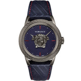  Shop Authentic Versace Palazzo Empire Blue Dial Blue Leather Strap Watch for Men - VERD00118 - Luxxuri