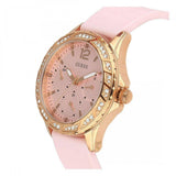  Shop Authentic Guess Solar Rose Gold Dial Pink Rubber Strap Watch For Women - W1135L2 - Luxxuri