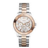  Shop Authentic Guess BFF Multifunction Silver Dial Two Tone Steel Strap Watch for Women - W0231L5 - Luxxuri