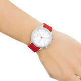  Shop Authentic Guess Marina Chronograph Quartz White Dial Red Rubber Strap Watch for Women - W1025L2 - Luxxuri