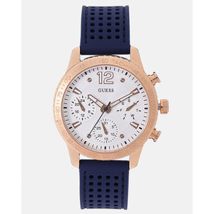  Shop Authentic Guess Marina Multifunction White Dial Blue Rubber Strap Watch for Women - W1025L4 - Luxxuri