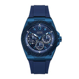  Shop Authentic Guess Legacy Blue Dial Blue Rubber Strap Watch for Men - W1049G7 - Luxxuri