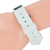 Shop Authentic Guess Swirl Quartz Silver Dial White Silicone Strap Watch for Women - W1096L1 - Luxxuri