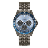  Shop Authentic Guess Odyssey Quartz Blue Dial Gunmetal Steel Strap Watch For Men - W1107G5 - Luxxuri