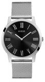  Shop Authentic Guess Analog Black Dial Silver Mesh Bracelet Watch for Men - W1263G1 - Luxxuri