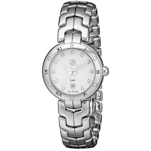  Shop Authentic Tag Heuer Link Diamonds Silver Dial Silver Steel Strap Watch for Women - WAT1413.BA0954 - Luxxuri