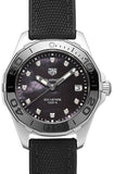  Shop Authentic Tag Heuer Aquaracer Quartz Mother of Pearl Black Dial Black NATO Strap Watch for Women - WAY131M.FT6092 - Luxxuri