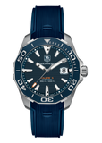  Shop Authentic Tag Heuer Aquaracer Calibre 5 Blue Dial Blue Silicone Strap Watch for Men -  WAY211C.FT6155 - Luxxuri