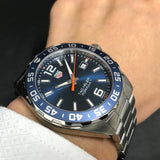  Shop Authentic Tag Heuer Formula 1 Quartz Blue Dial Silver Steel Strap Watch for Men - WAZ1010.BA0842 - Luxxuri