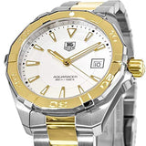  Shop Authentic Tag Heuer Aquaracer Quartz White Dial Two Tone Steel Strap Watch for Men - WAY1120.BB0930 - Luxxuri