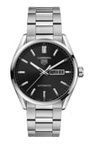  Shop Authentic Tag Heuer Carrera Day Date Automatic Black Dial Silver Steel Strap Watch for Men - WBN2010.BA0640 - Luxxuri