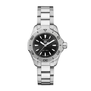  Shop Authentic Tag Heuer Aquaracer Professional 200 Quartz Black Dial Silver Steel Strap Watch for Women - WBP1410.BA0622 - Luxxuri