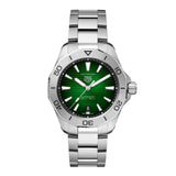  Shop Authentic Tag Heuer Aquaracer Professional 200 Automatic Green Dial Silver Steel Strap Watch for Men - WBP2115.BA0627 - Luxxuri