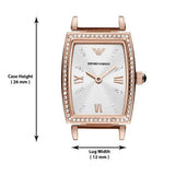  Shop Authentic Emporio Armani Gianni T Bar Quartz Crystals White Dial Rose Gold Steel Strap Watch For Women - AR11406 - Luxxuri
