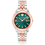  Shop Authentic Versace V-Urban Green Dial Two Tone Steel Strap Watch for Men - VELQ00619 - Luxxuri