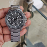  Shop Authentic Fossil Bannon Multifunction Chronograph Grey Dial Grey Steel Strap Watch for Men - BQ2491 - Luxxuri