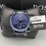  Shop Authentic Hugo Boss Navigator Chronograph Blue Dial Blue Mesh Bracelet Watch for Men - 1513538 - Luxxuri
