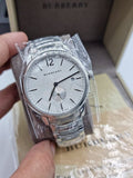  Shop Authentic Burberry The Classic Silver Dial Silver Steel Strap Watch for Men - BU10004 - Luxxuri