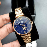  Shop Authentic Emporio Armani Meccanico Crystals Black Dial Rose Gold Steel Strap Watch For Women - AR60043 - Luxxuri