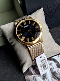  Shop Authentic Guess Richmond Quartz Black Dial Two Tone Mesh Bracelet Watch For Women - W1179G2 - Luxxuri