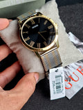  Shop Authentic Guess Richmond Quartz Black Dial Two Tone Mesh Bracelet Watch For Women - W1179G2 - Luxxuri