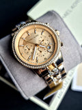  Shop Authentic Michael Kors Ritz Chronograph Gold Dial Gold Steel Strap Watch For Women - MK6937 - Luxxuri