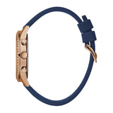  Shop Authentic Guess Solar White Rose Gold Dial Blue Rubber Strap Watch For Women - W1135L3 - Luxxuri